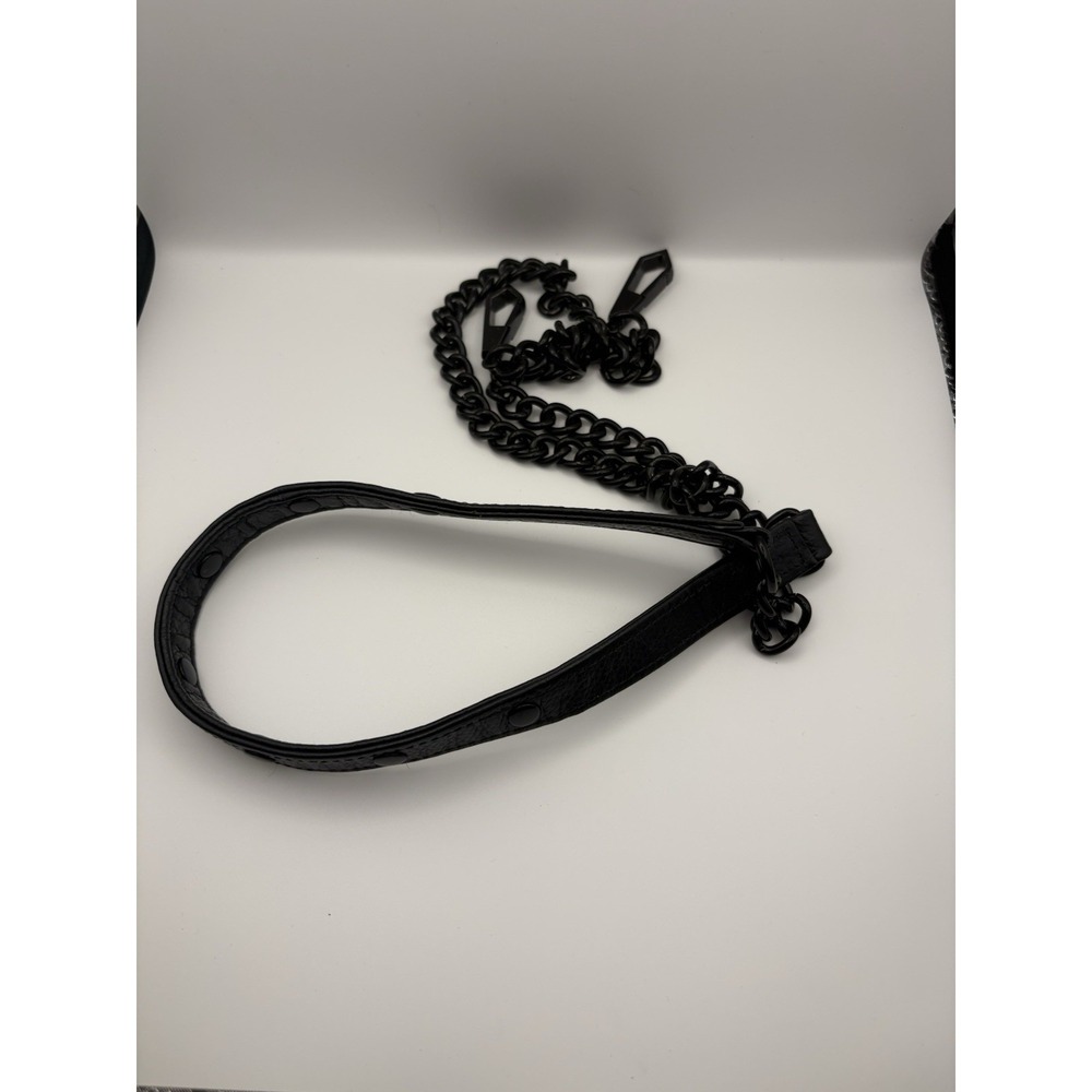 Rebecca Minkoff Leather Crossbody Bag Birds of Paradise Design Chain Link Strap - Picture 7 of 8